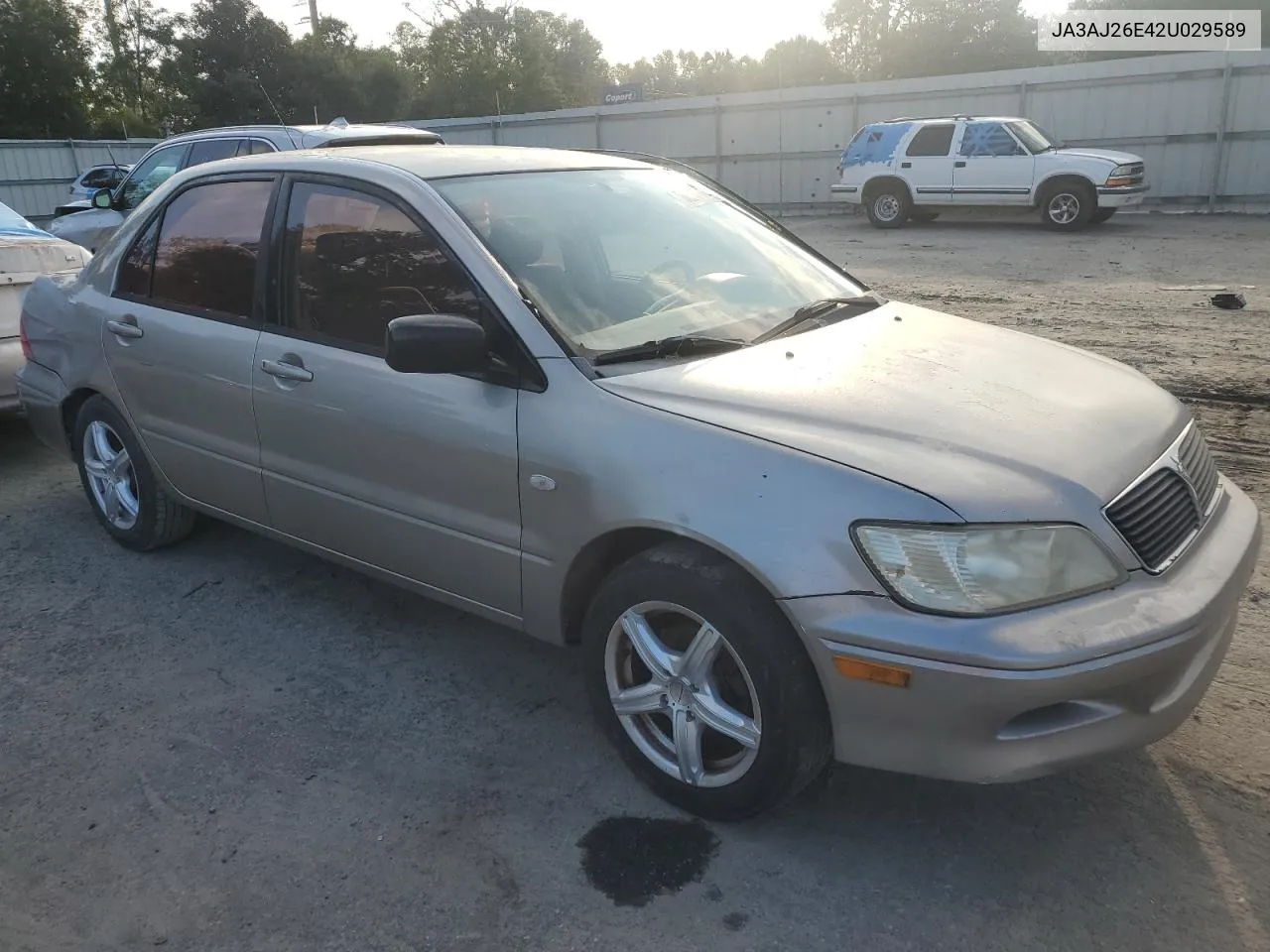 2002 Mitsubishi Lancer Es VIN: JA3AJ26E42U029589 Lot: 80250264