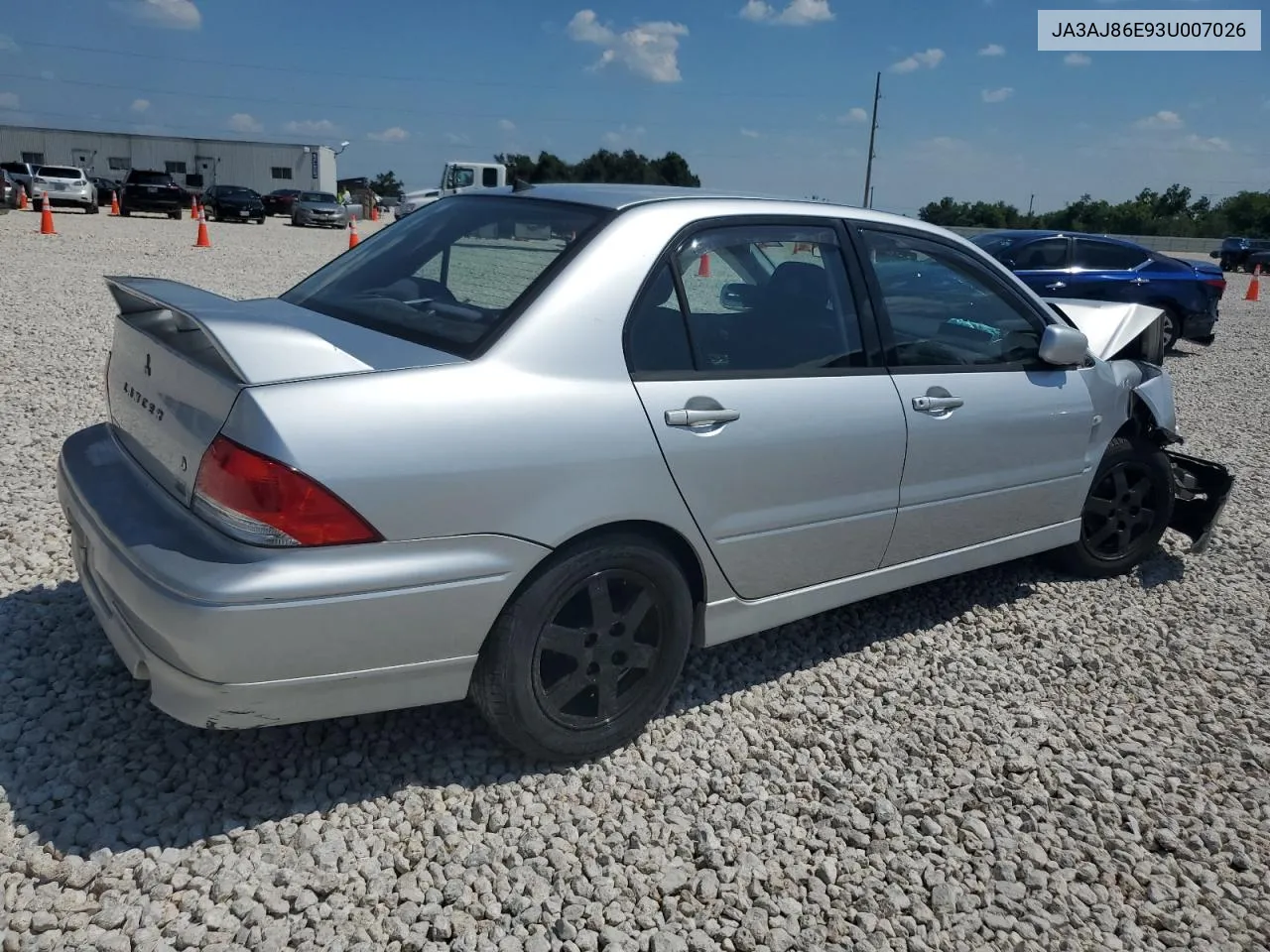 2003 Mitsubishi Lancer Oz Rally VIN: JA3AJ86E93U007026 Lot: 59156904