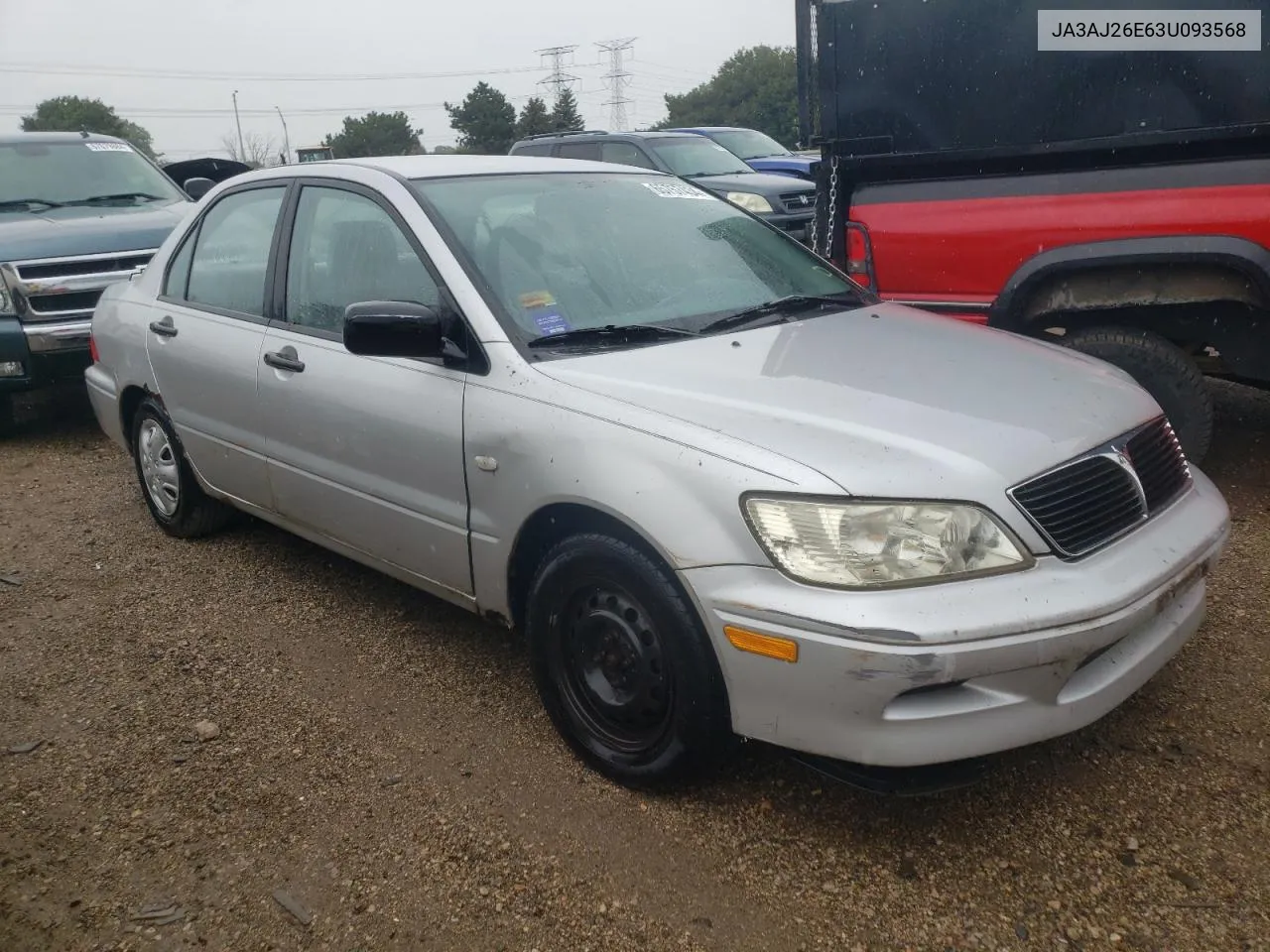 2003 Mitsubishi Lancer Es VIN: JA3AJ26E63U093568 Lot: 65757434