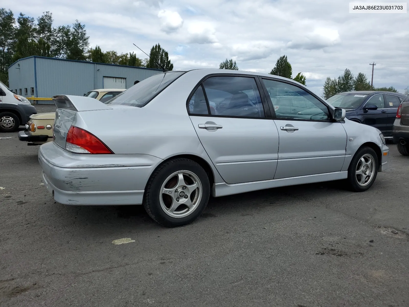 2003 Mitsubishi Lancer Oz Rally VIN: JA3AJ86E23U031703 Lot: 67078494