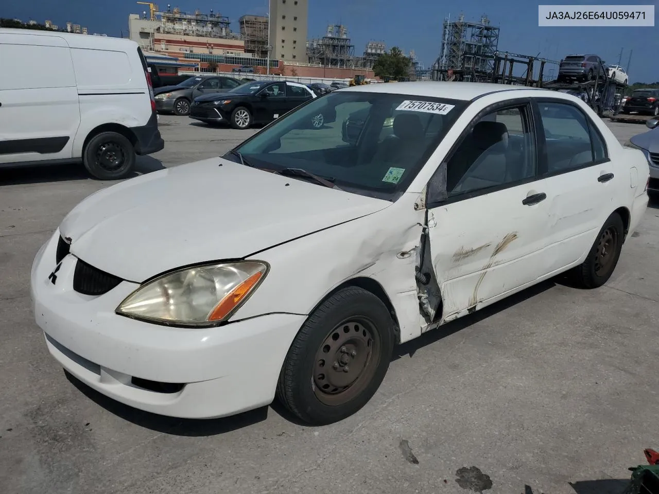 2004 Mitsubishi Lancer Es VIN: JA3AJ26E64U059471 Lot: 75707534