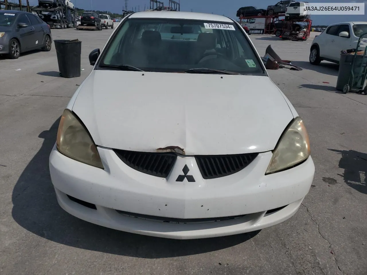 2004 Mitsubishi Lancer Es VIN: JA3AJ26E64U059471 Lot: 75707534