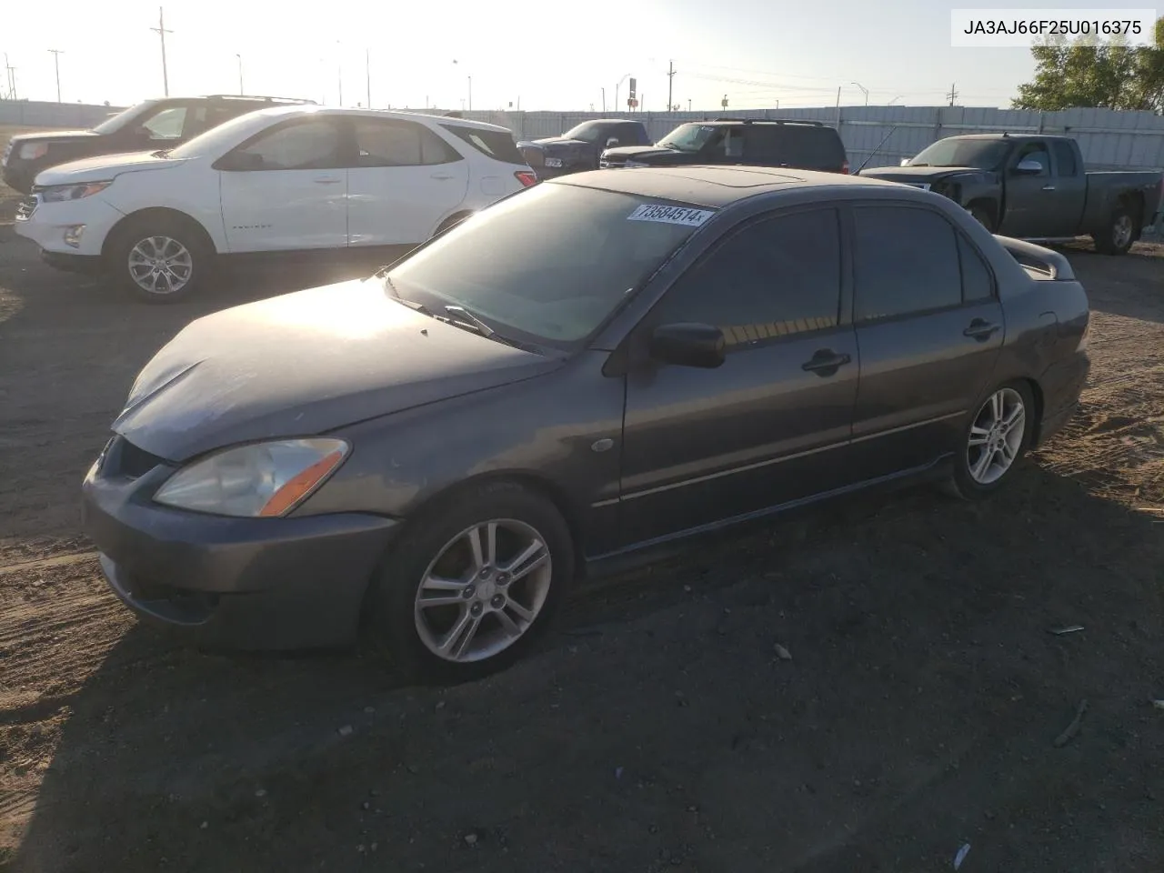 2005 Mitsubishi Lancer Ralliart VIN: JA3AJ66F25U016375 Lot: 73584514