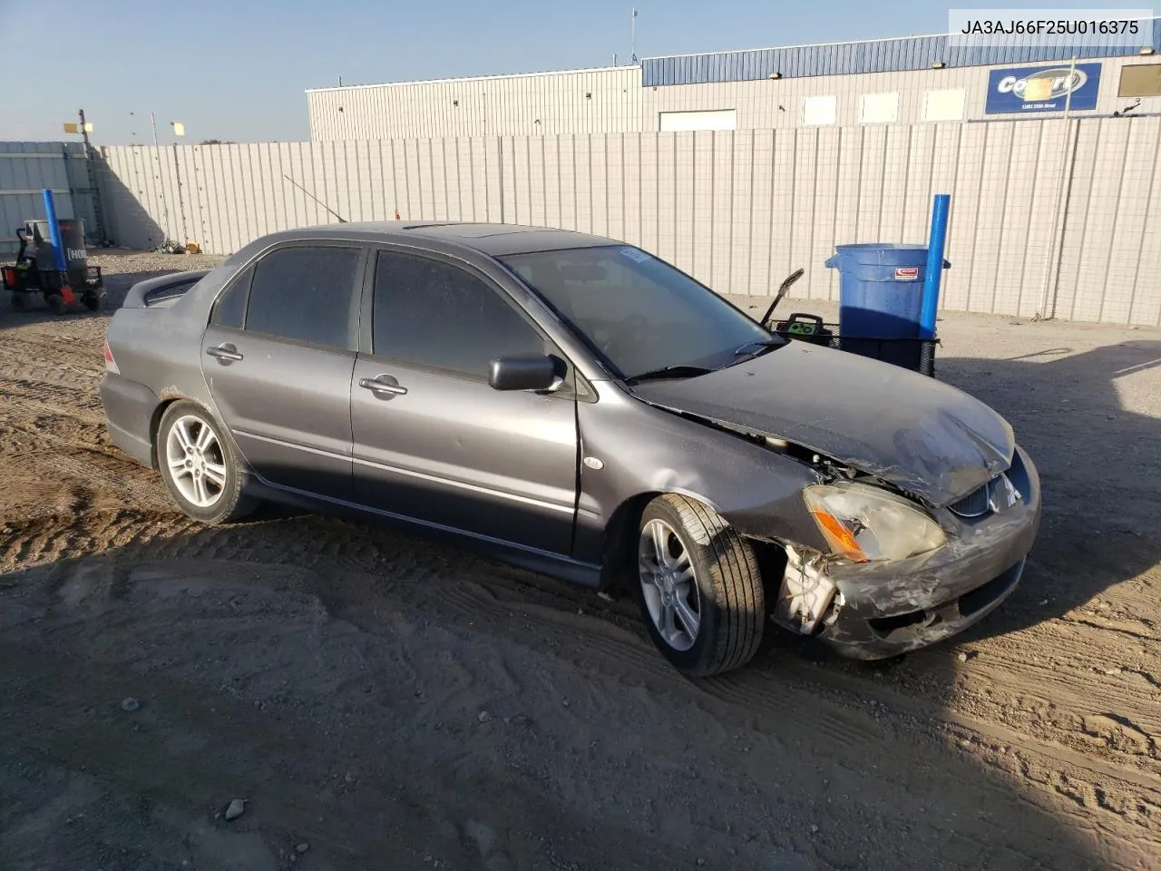 2005 Mitsubishi Lancer Ralliart VIN: JA3AJ66F25U016375 Lot: 73584514