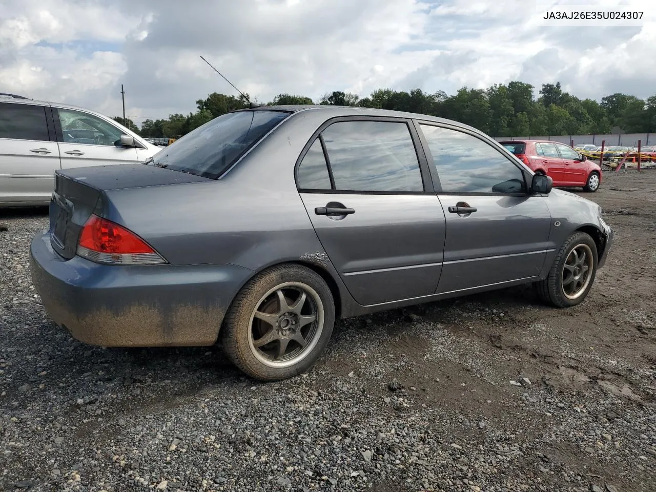 2005 Mitsubishi Lancer Es VIN: JA3AJ26E35U024307 Lot: 74433184