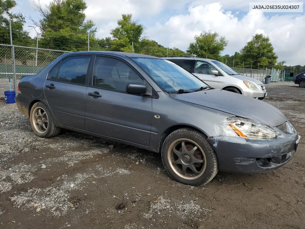 2005 Mitsubishi Lancer Es VIN: JA3AJ26E35U024307 Lot: 74433184