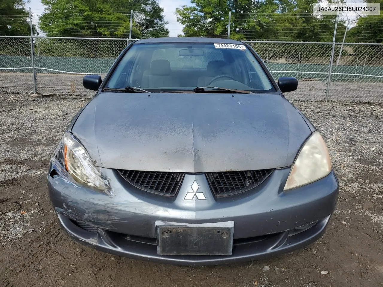 2005 Mitsubishi Lancer Es VIN: JA3AJ26E35U024307 Lot: 74433184