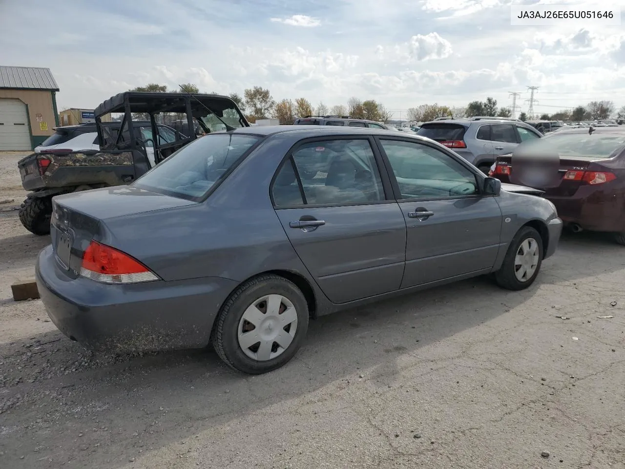 2005 Mitsubishi Lancer Es VIN: JA3AJ26E65U051646 Lot: 77898304