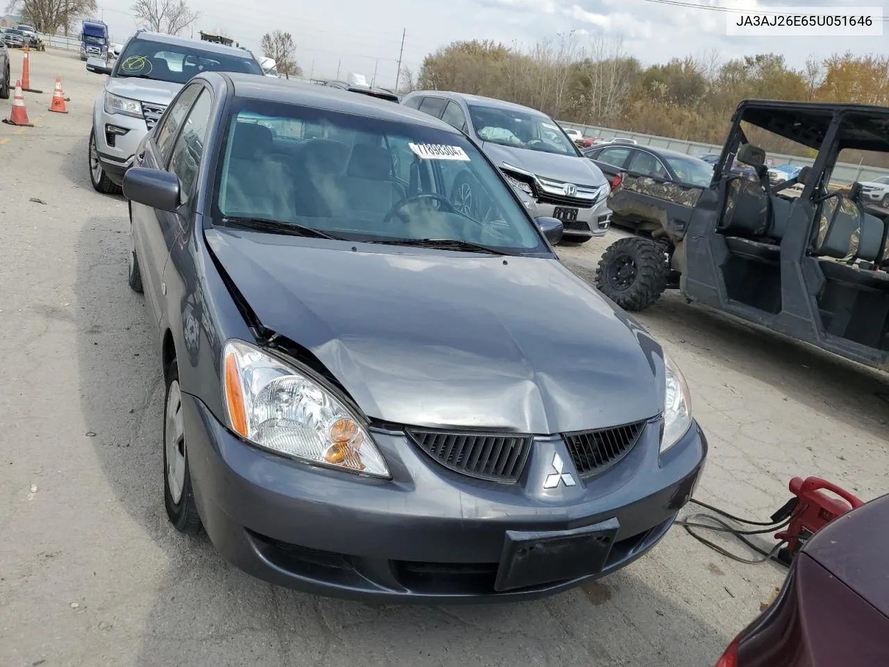 2005 Mitsubishi Lancer Es VIN: JA3AJ26E65U051646 Lot: 77898304