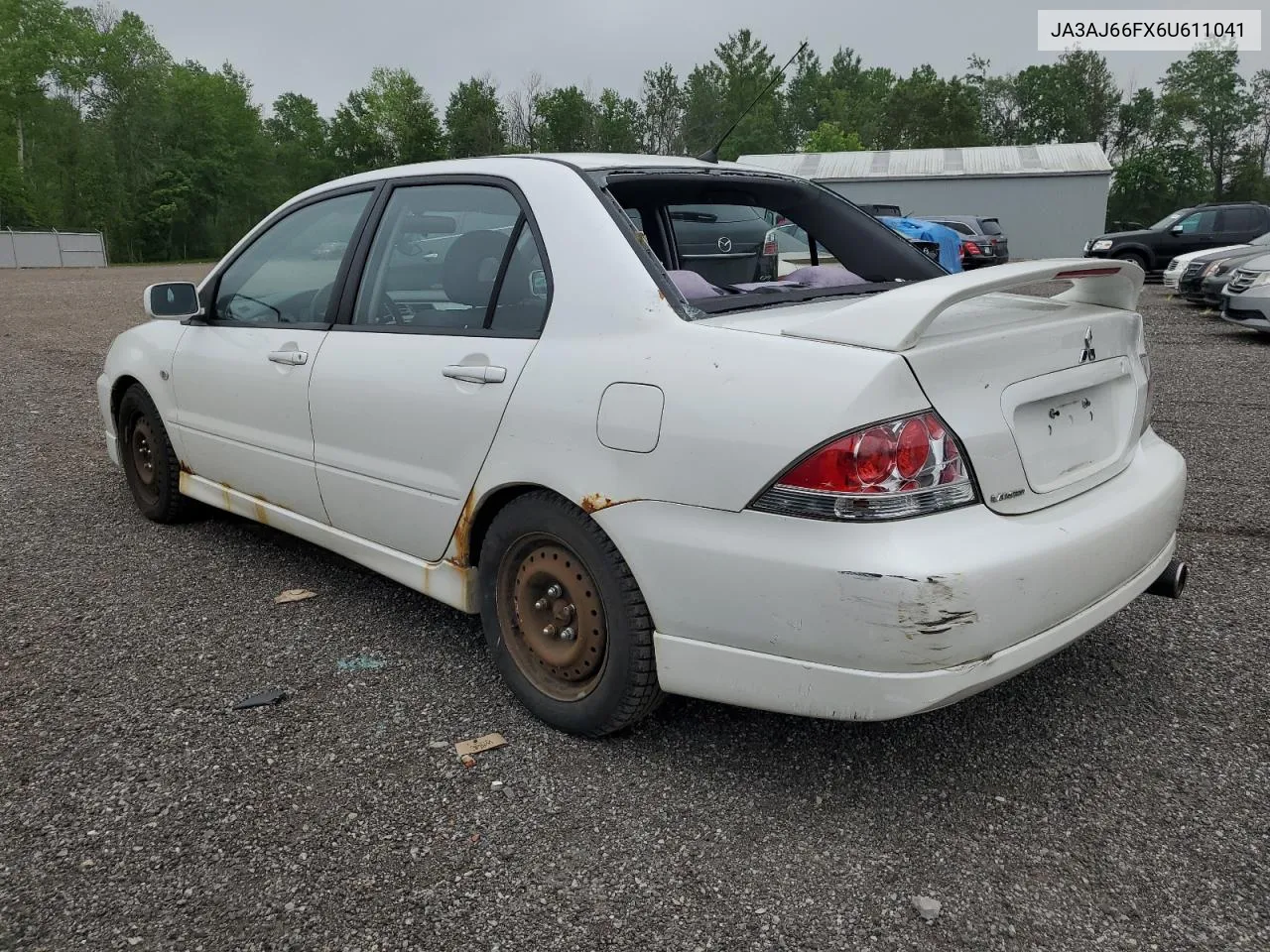 2006 Mitsubishi Lancer Ralliart VIN: JA3AJ66FX6U611041 Lot: 57376584