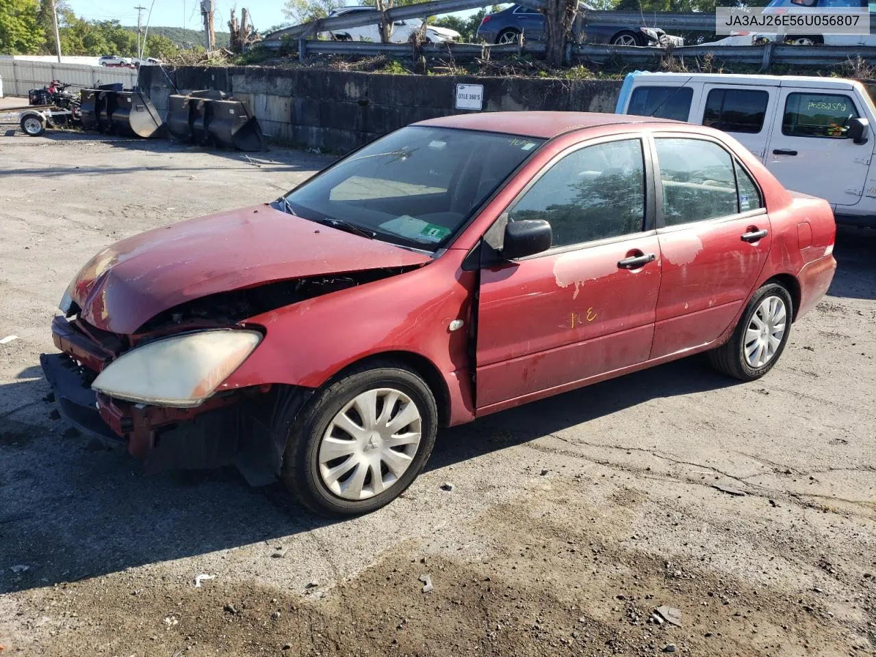 2006 Mitsubishi Lancer Es VIN: JA3AJ26E56U056807 Lot: 68286294