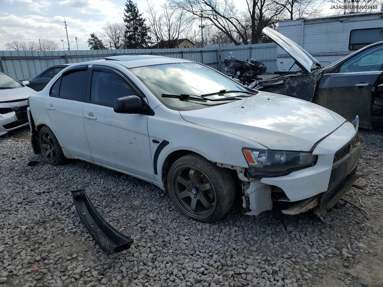 2008 Mitsubishi Lancer Gts VIN: JA3AU86U98U603453 Lot: 42263914