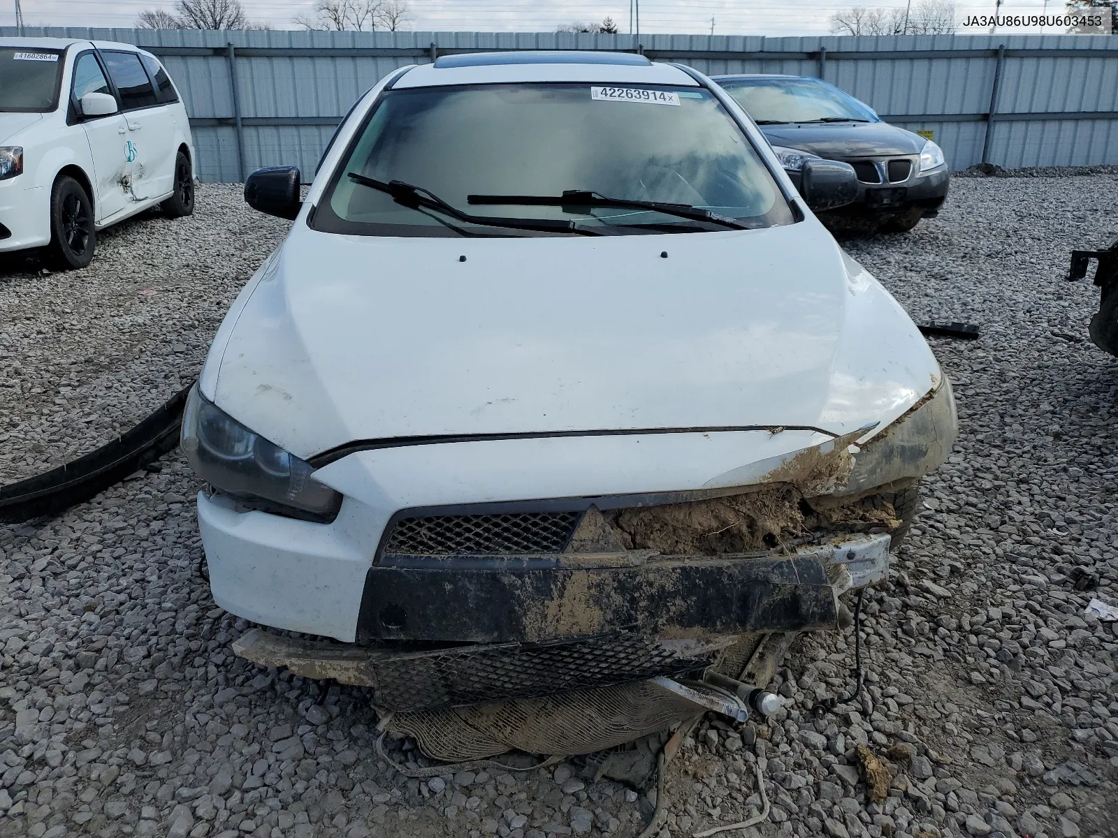 2008 Mitsubishi Lancer Gts VIN: JA3AU86U98U603453 Lot: 42263914