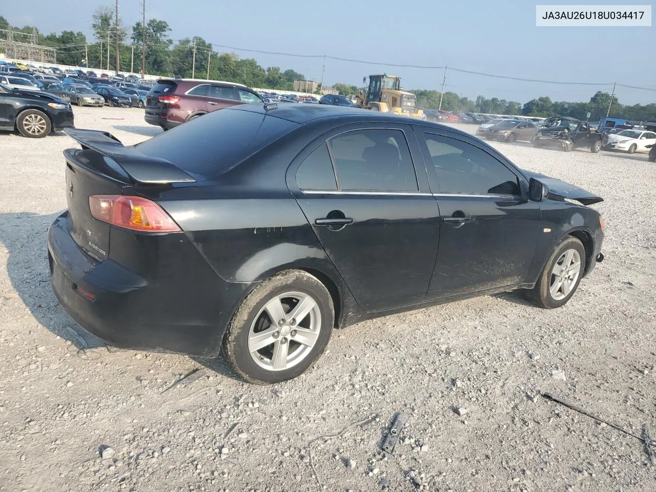 2008 Mitsubishi Lancer Es VIN: JA3AU26U18U034417 Lot: 66245944