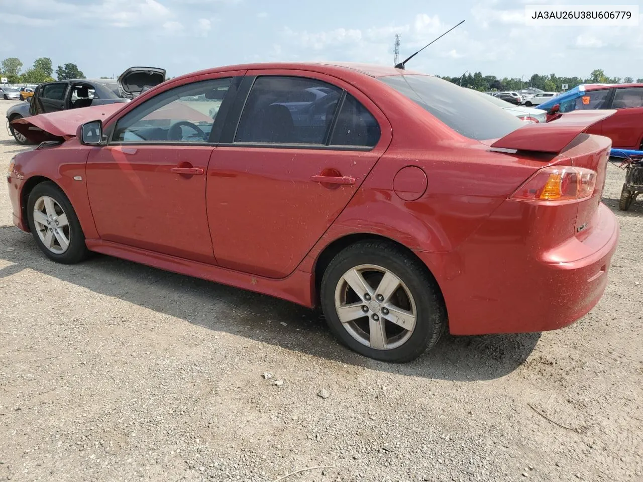 2008 Mitsubishi Lancer Es VIN: JA3AU26U38U606779 Lot: 67024364