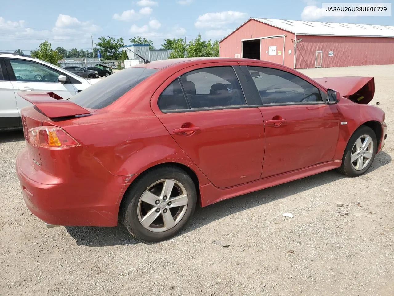 2008 Mitsubishi Lancer Es VIN: JA3AU26U38U606779 Lot: 67024364