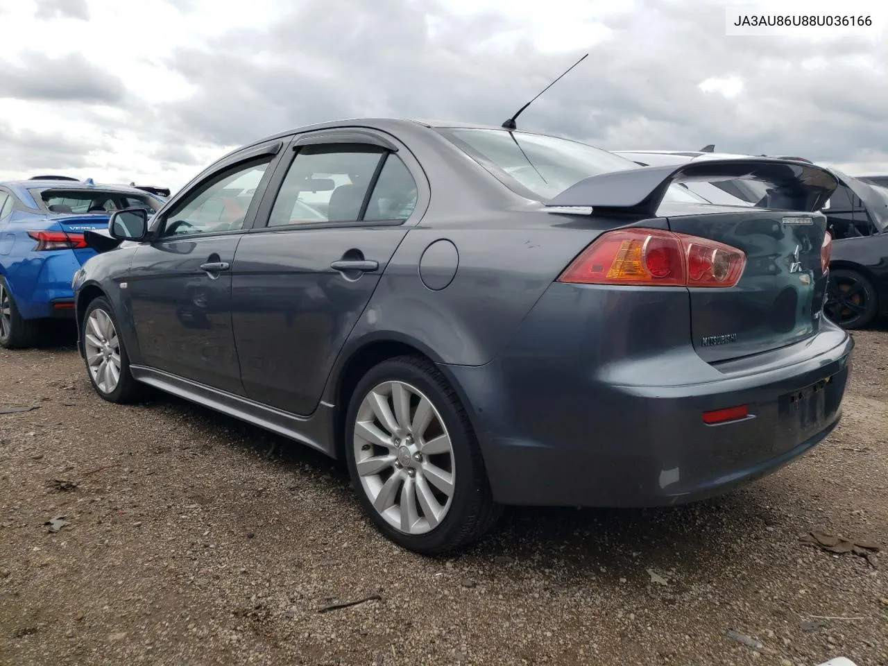 2008 Mitsubishi Lancer Gts VIN: JA3AU86U88U036166 Lot: 69584864