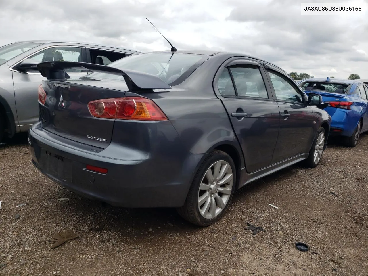 2008 Mitsubishi Lancer Gts VIN: JA3AU86U88U036166 Lot: 69584864