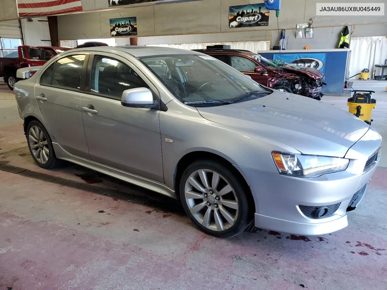 2008 Mitsubishi Lancer Gts VIN: JA3AU86UX8U045449 Lot: 70369154