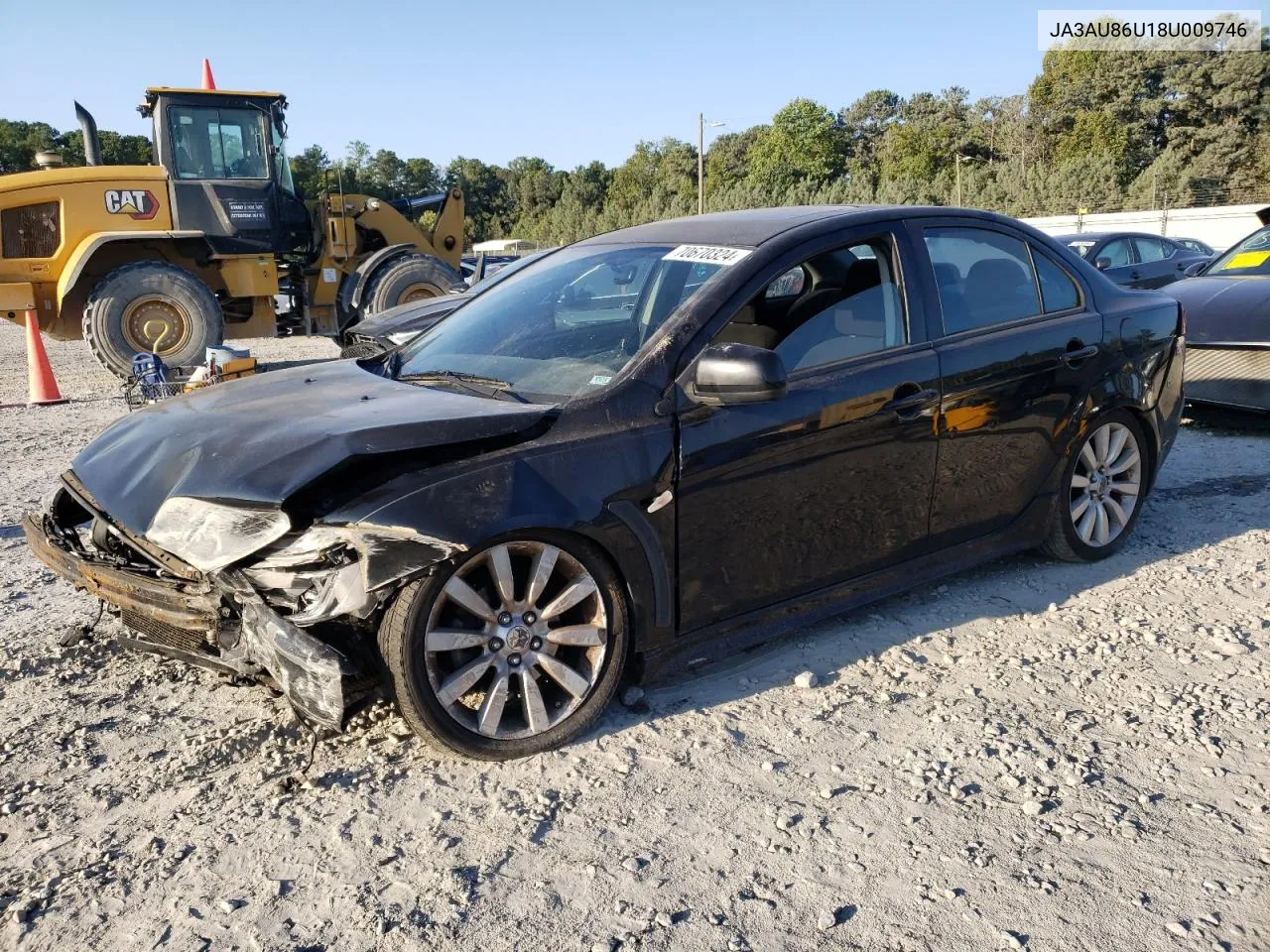 2008 Mitsubishi Lancer Gts VIN: JA3AU86U18U009746 Lot: 70670324