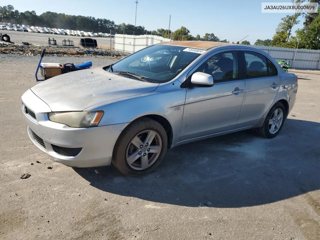 2008 Mitsubishi Lancer Es VIN: JA3AU26UX8U000699 Lot: 74930804