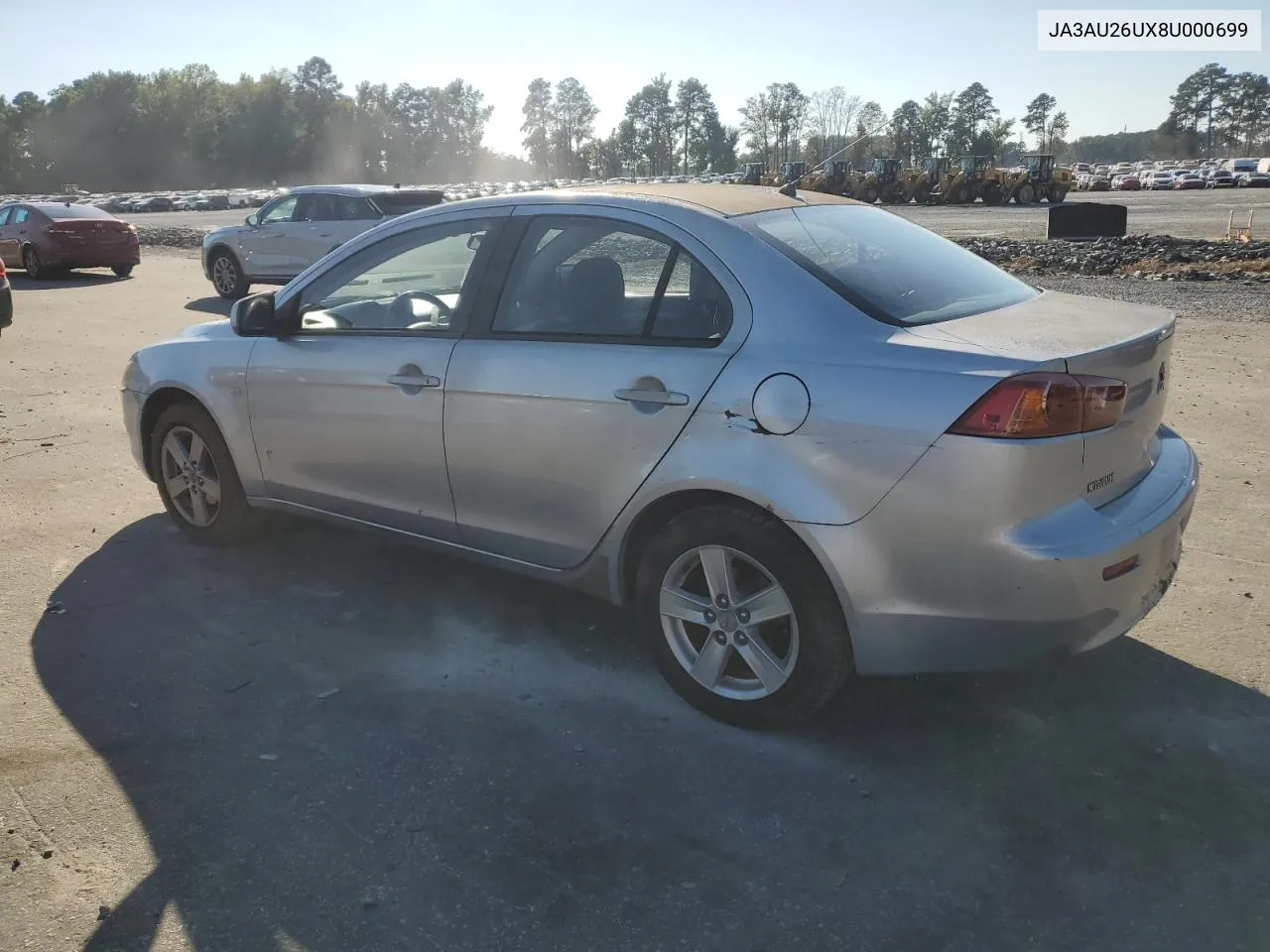 2008 Mitsubishi Lancer Es VIN: JA3AU26UX8U000699 Lot: 74930804