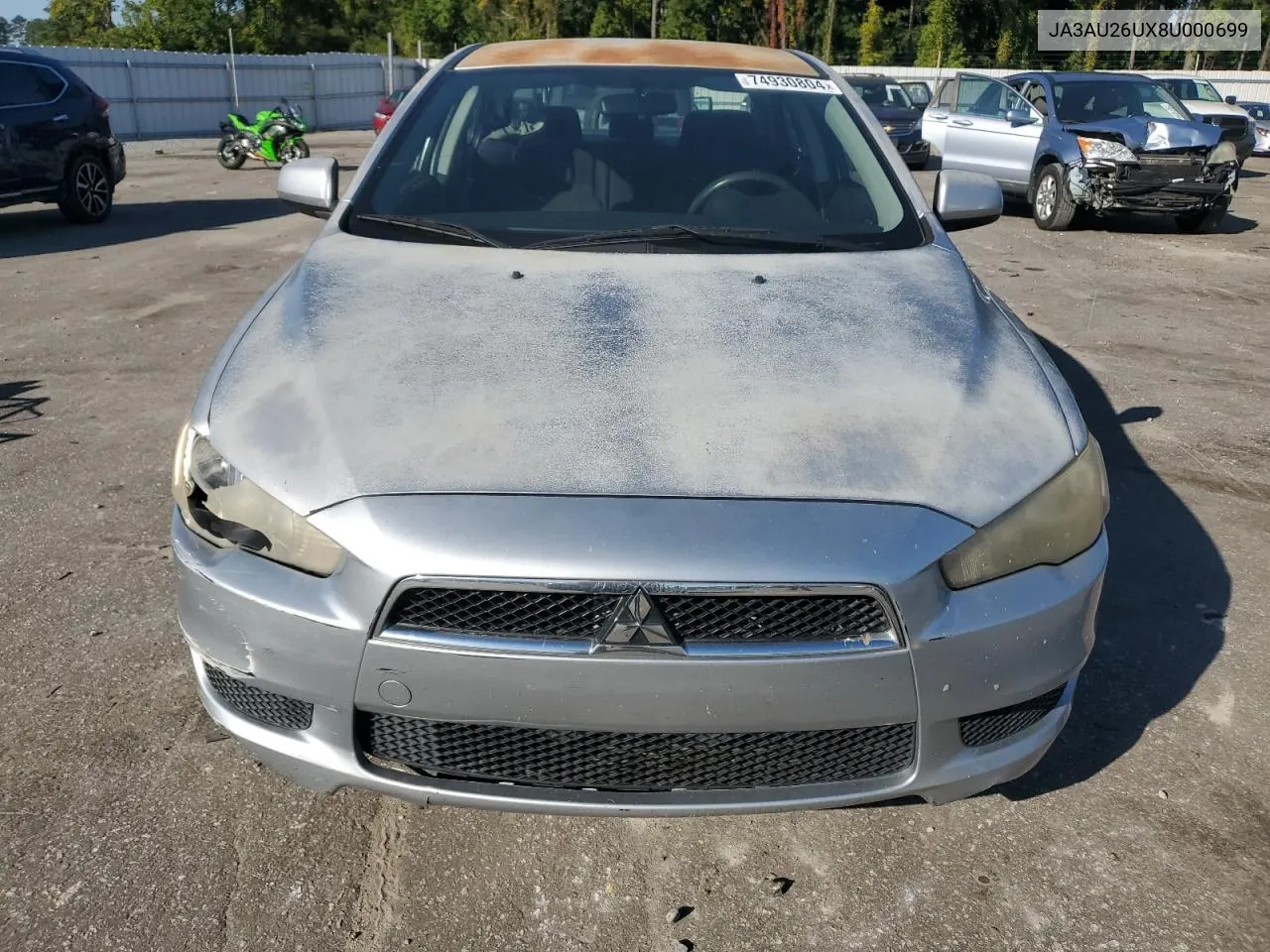 2008 Mitsubishi Lancer Es VIN: JA3AU26UX8U000699 Lot: 74930804