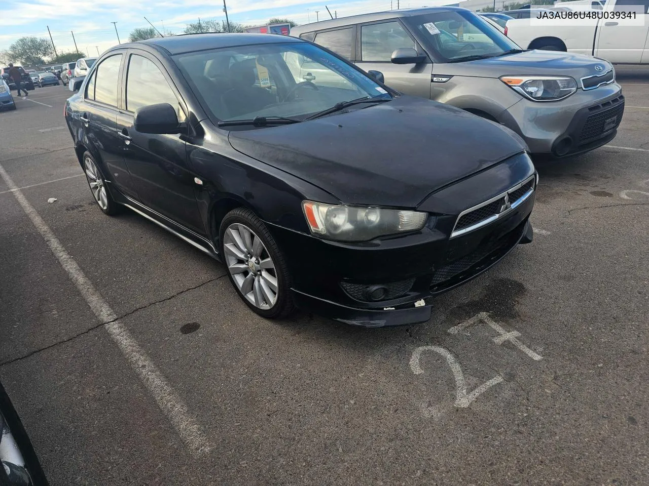 2008 Mitsubishi Lancer Gts VIN: JA3AU86U48U039341 Lot: 80117864