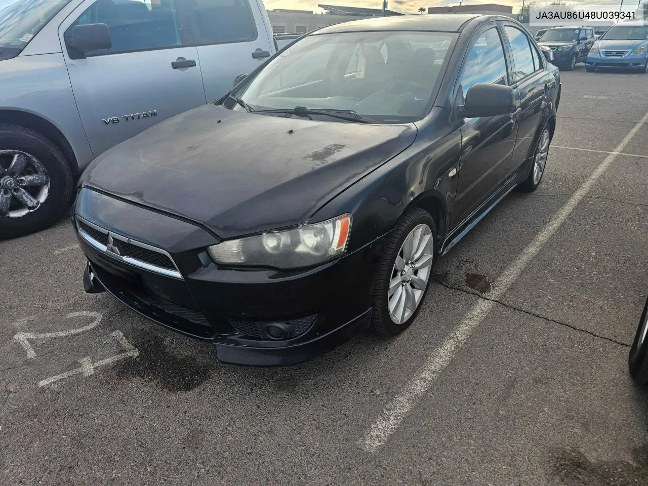 2008 Mitsubishi Lancer Gts VIN: JA3AU86U48U039341 Lot: 80117864