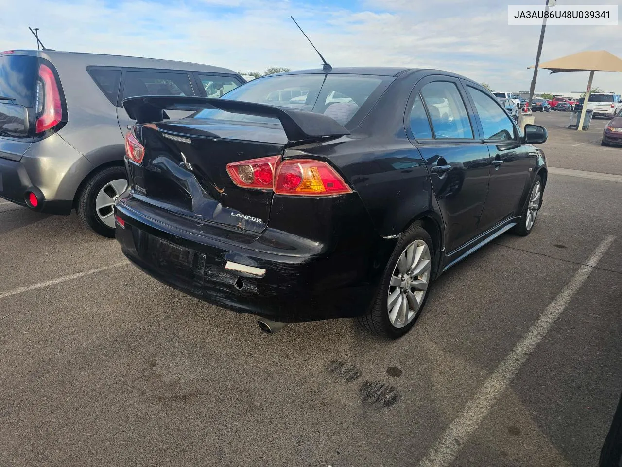 2008 Mitsubishi Lancer Gts VIN: JA3AU86U48U039341 Lot: 80117864