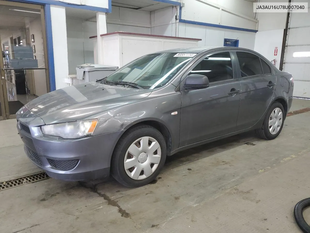 2008 Mitsubishi Lancer De VIN: JA3AU16U78U007040 Lot: 80557114