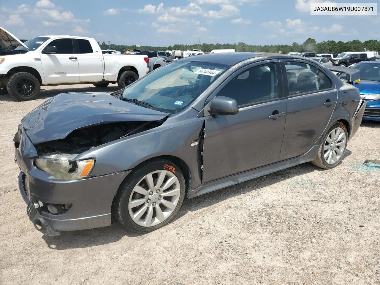 2009 Mitsubishi Lancer Gts VIN: JA3AU86W19U007871 Lot: 66146944