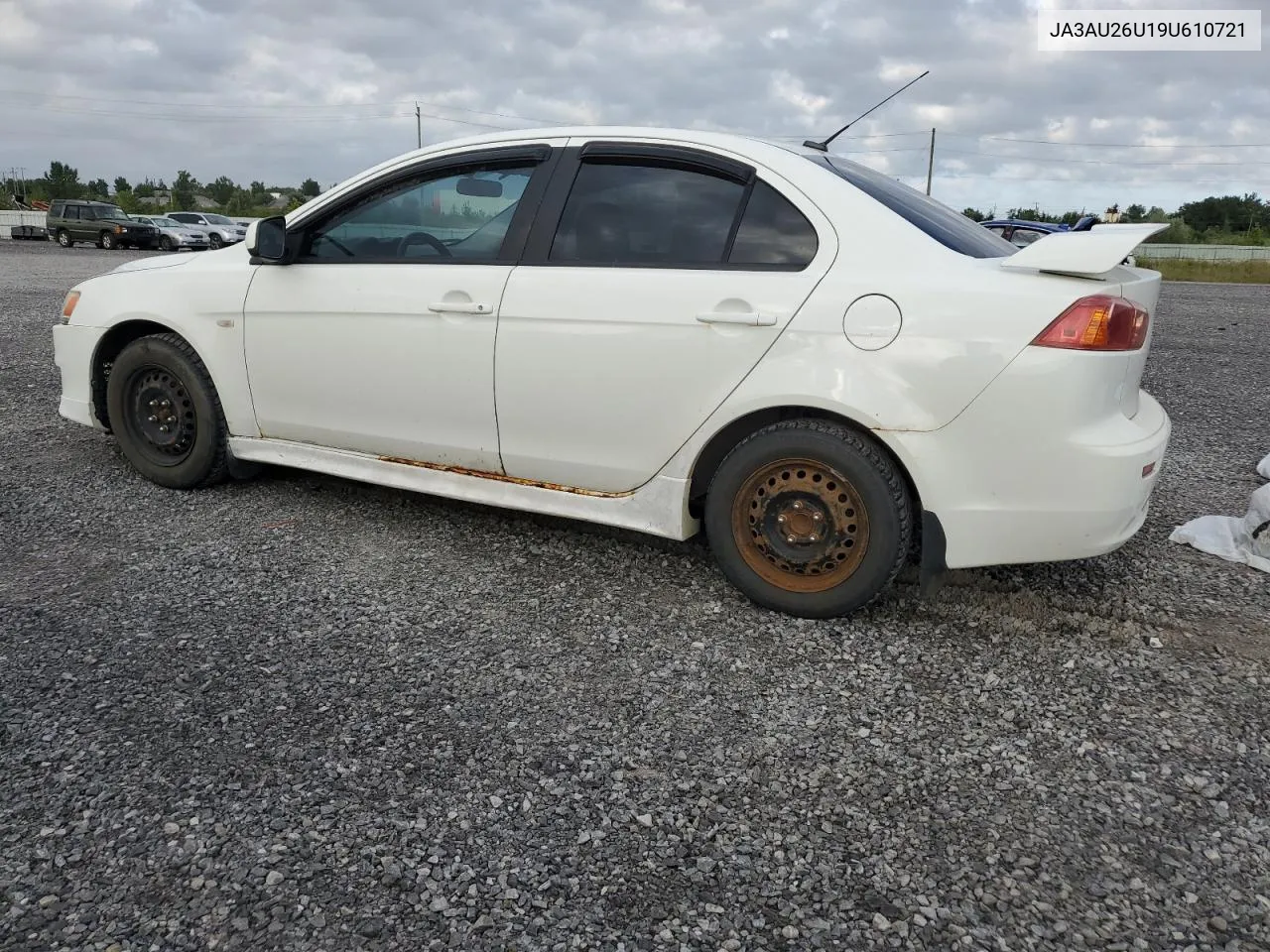 2009 Mitsubishi Lancer Es/Es Sport VIN: JA3AU26U19U610721 Lot: 69601814