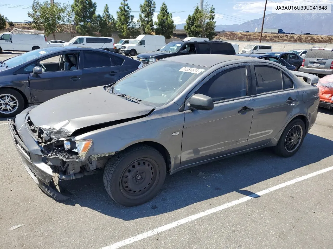 2009 Mitsubishi Lancer De VIN: JA3AU16U39U041848 Lot: 70281614