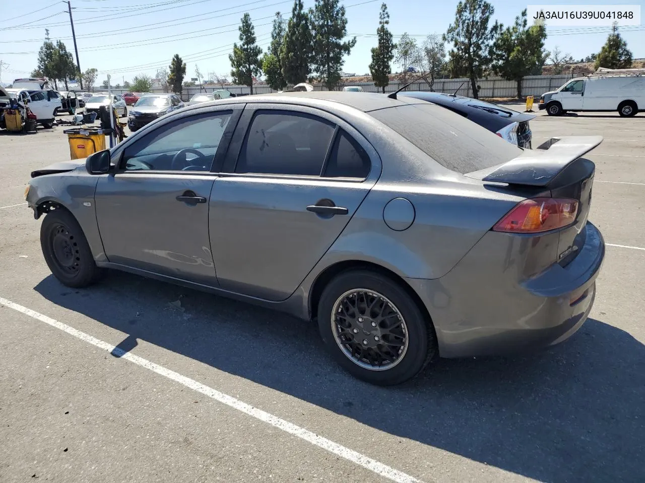 2009 Mitsubishi Lancer De VIN: JA3AU16U39U041848 Lot: 70281614