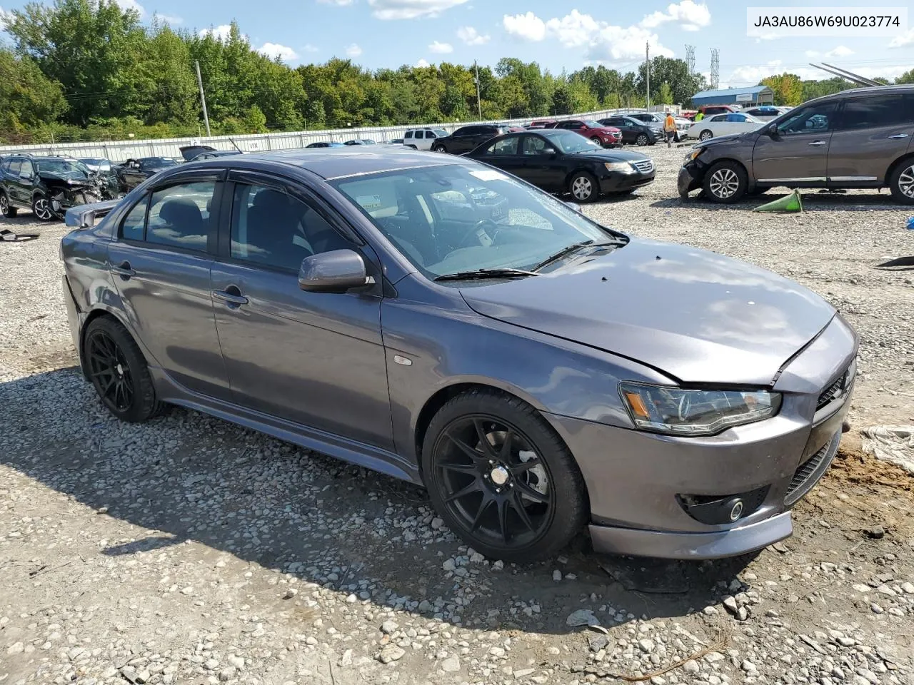 2009 Mitsubishi Lancer Gts VIN: JA3AU86W69U023774 Lot: 71438484