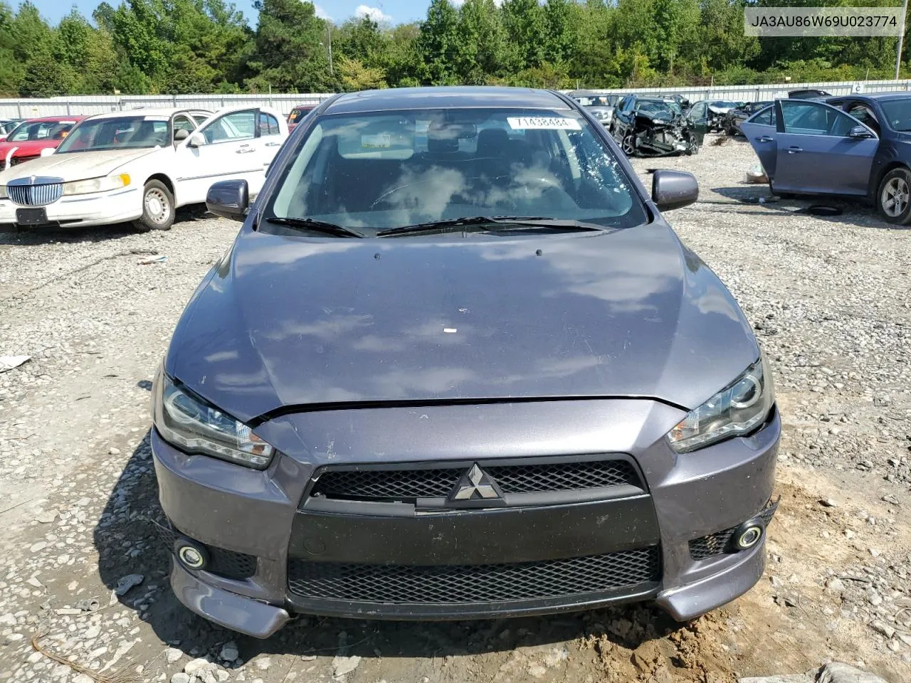 2009 Mitsubishi Lancer Gts VIN: JA3AU86W69U023774 Lot: 71438484