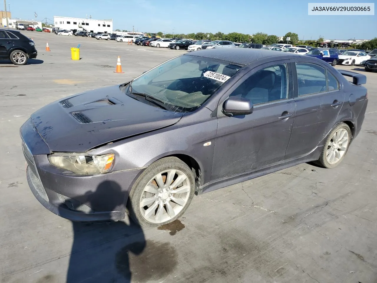 2009 Mitsubishi Lancer Ralliart VIN: JA3AV66V29U030665 Lot: 72570024