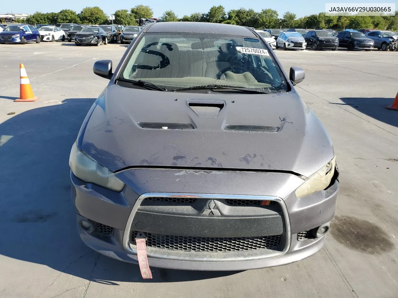 2009 Mitsubishi Lancer Ralliart VIN: JA3AV66V29U030665 Lot: 72570024