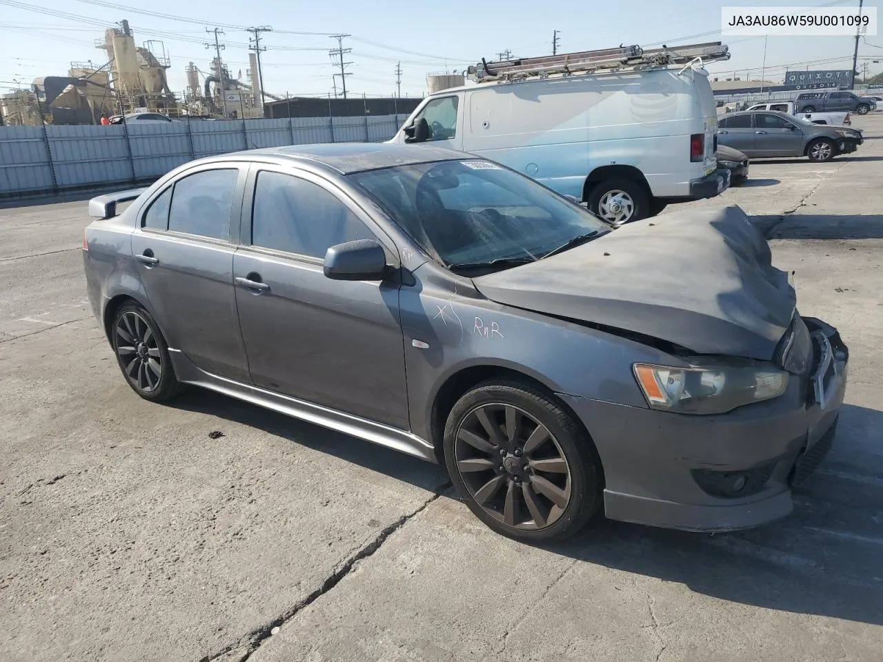 2009 Mitsubishi Lancer Gts VIN: JA3AU86W59U001099 Lot: 73023864