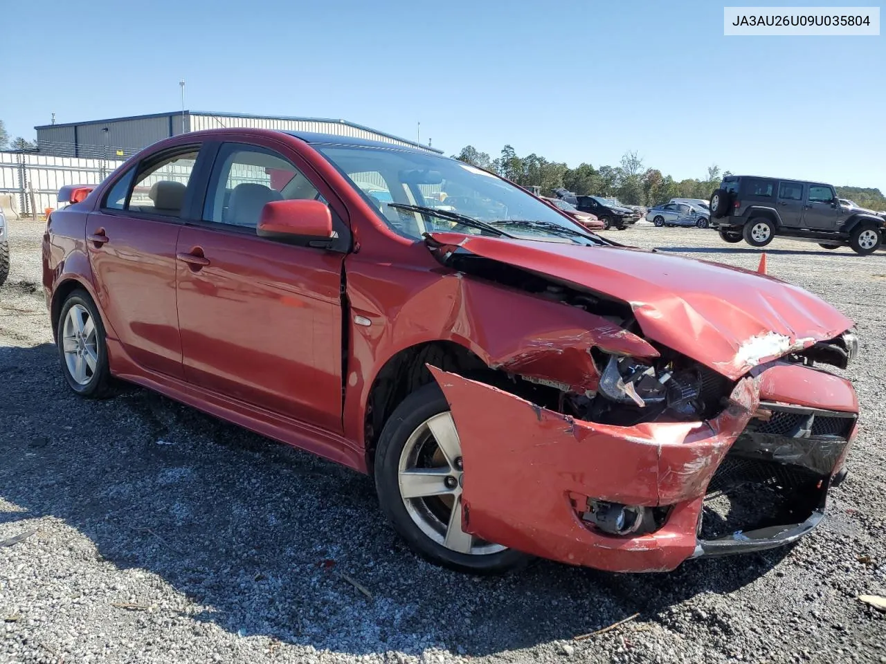 2009 Mitsubishi Lancer Es/Es Sport VIN: JA3AU26U09U035804 Lot: 75528664