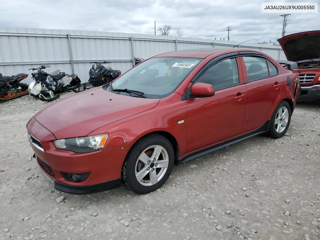 2009 Mitsubishi Lancer Es/Es Sport VIN: JA3AU26UX9U005550 Lot: 75966983