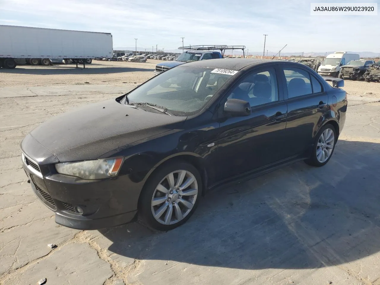 2009 Mitsubishi Lancer Gts VIN: JA3AU86W29U023920 Lot: 78109264