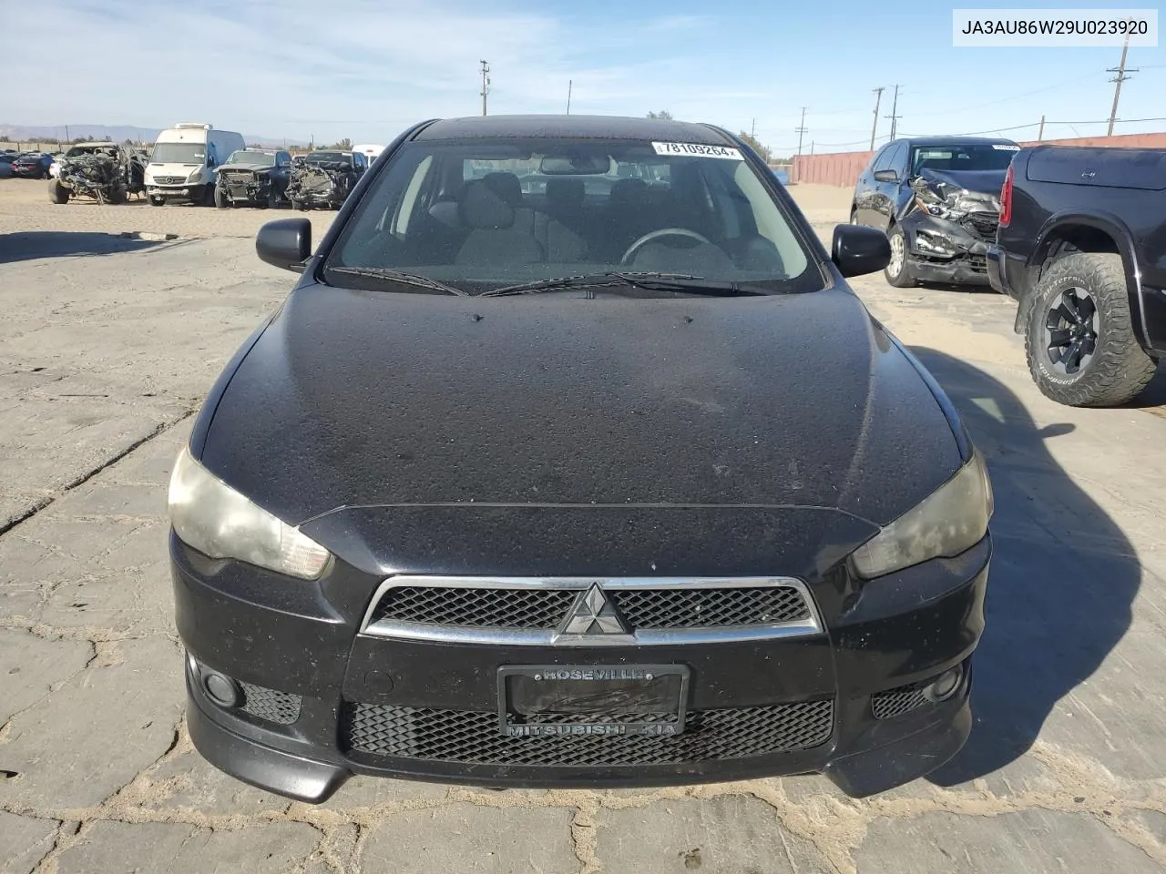 2009 Mitsubishi Lancer Gts VIN: JA3AU86W29U023920 Lot: 78109264