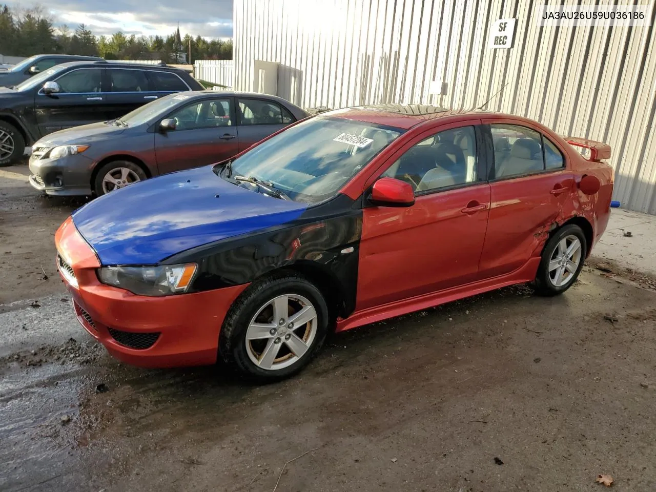 2009 Mitsubishi Lancer Es/Es Sport VIN: JA3AU26U59U036186 Lot: 80457284