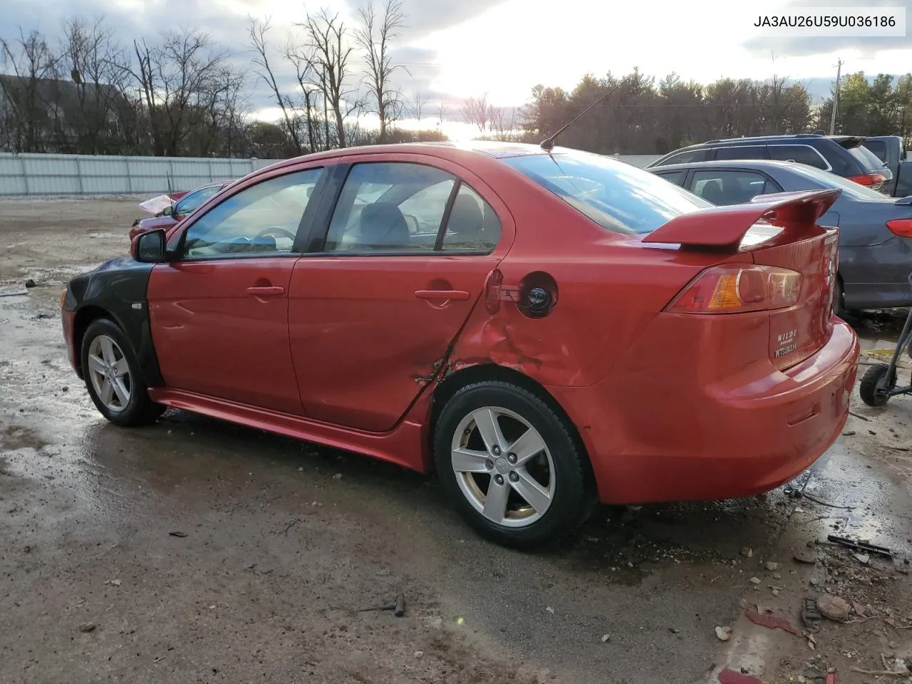 2009 Mitsubishi Lancer Es/Es Sport VIN: JA3AU26U59U036186 Lot: 80457284