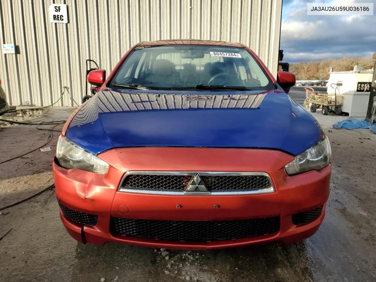 2009 Mitsubishi Lancer Es/Es Sport VIN: JA3AU26U59U036186 Lot: 80457284