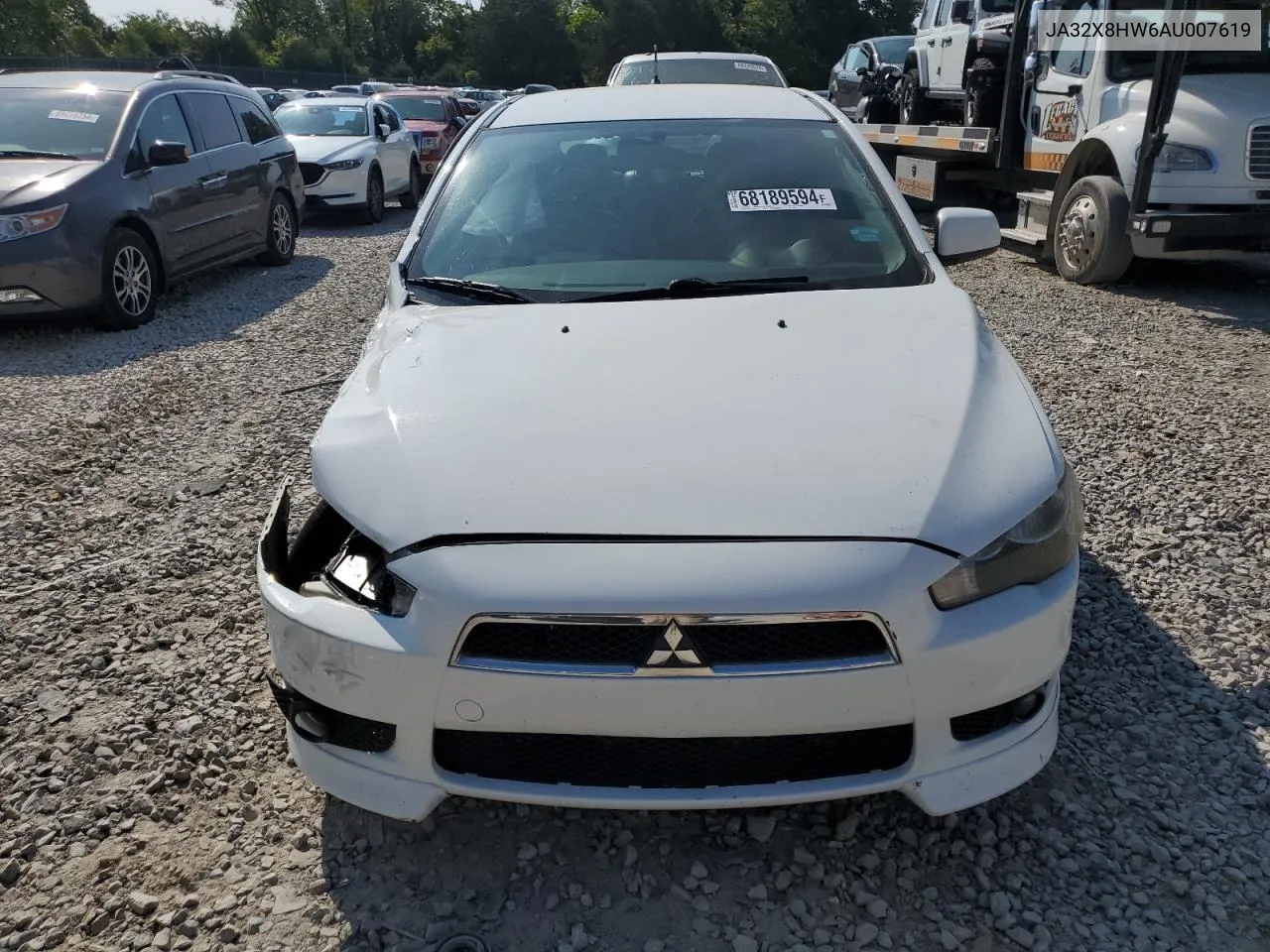 2010 Mitsubishi Lancer Gts VIN: JA32X8HW6AU007619 Lot: 68189594