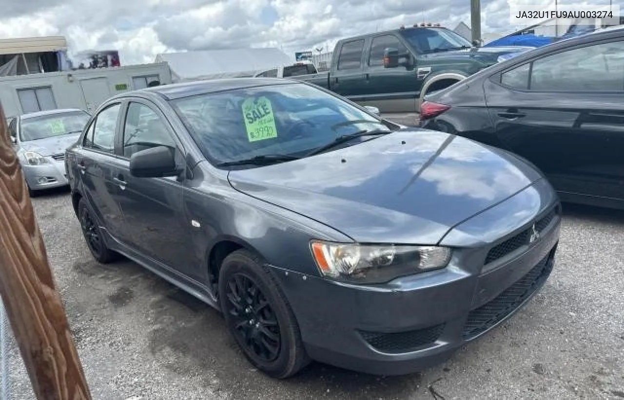 2010 Mitsubishi Lancer De VIN: JA32U1FU9AU003274 Lot: 71422964