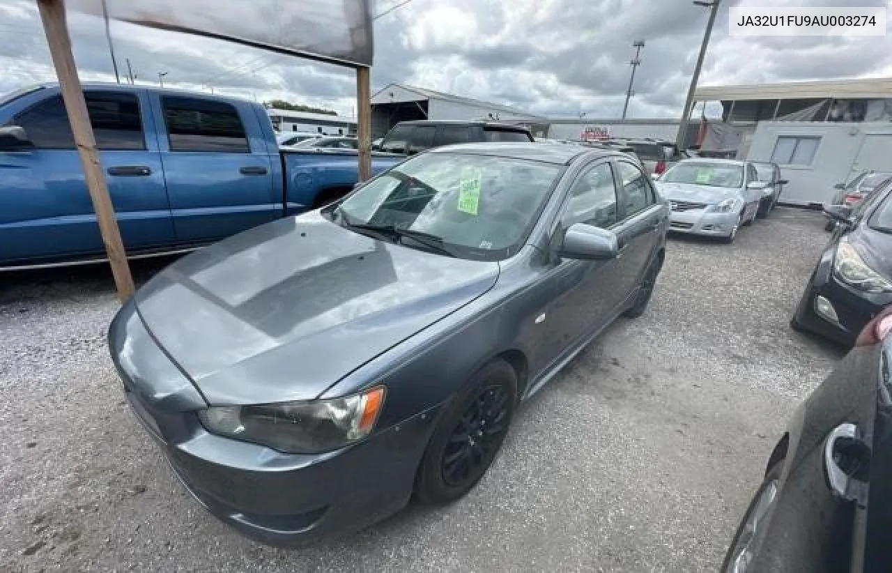 2010 Mitsubishi Lancer De VIN: JA32U1FU9AU003274 Lot: 71422964